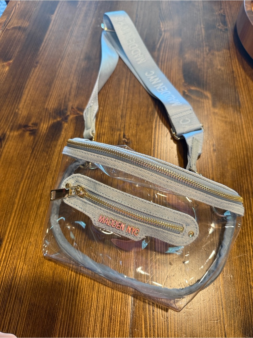 Madden NYC clear pouch. NWOT